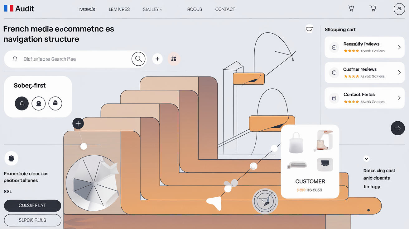audit UX e-commerce navigation mobile réassurance panier visible