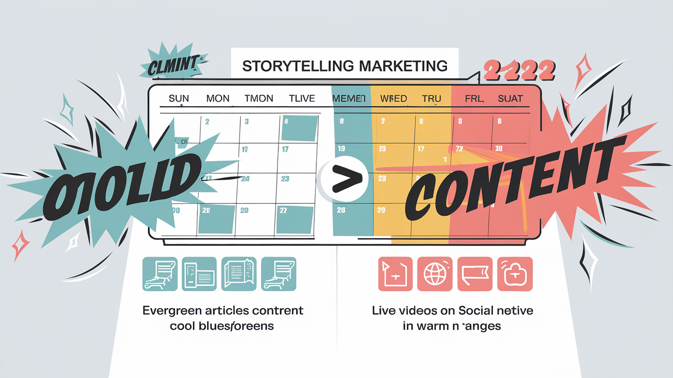 Comparatif entre contenus froids et chauds dans le storytelling