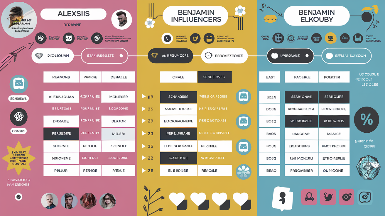 Comparatif rôles marques influenceurs plateformes Instagram commentaires sponsorisés