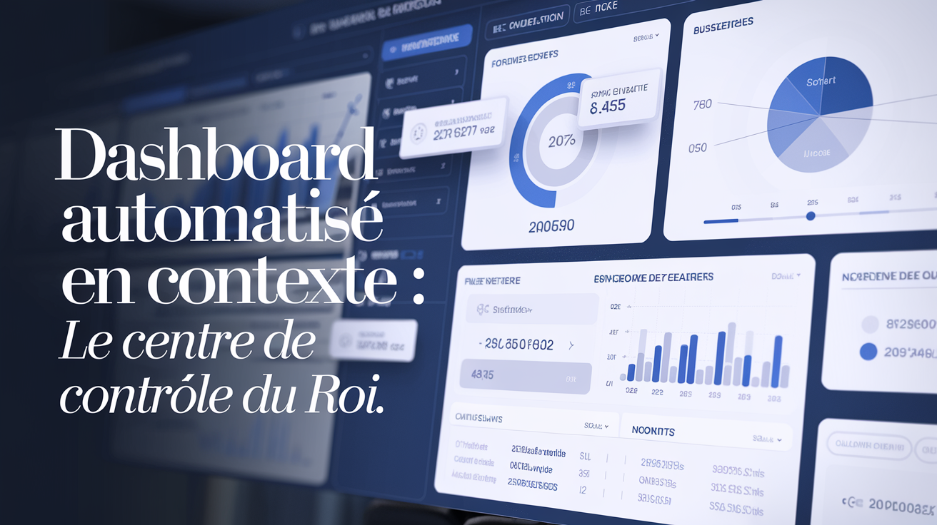 Exemple de dashboard automatisé pour le suivi du ROI.
