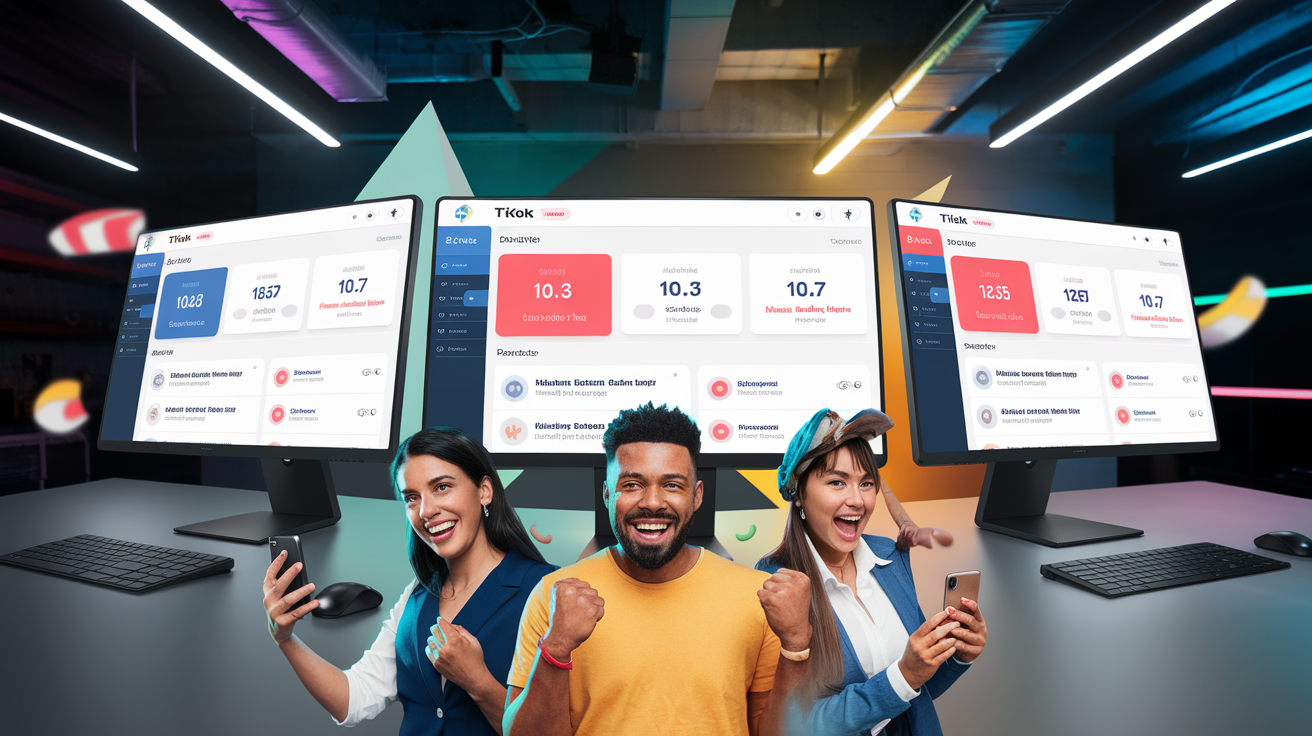 Dashboards TikTok Shop affichant un ROAS supérieur à 10