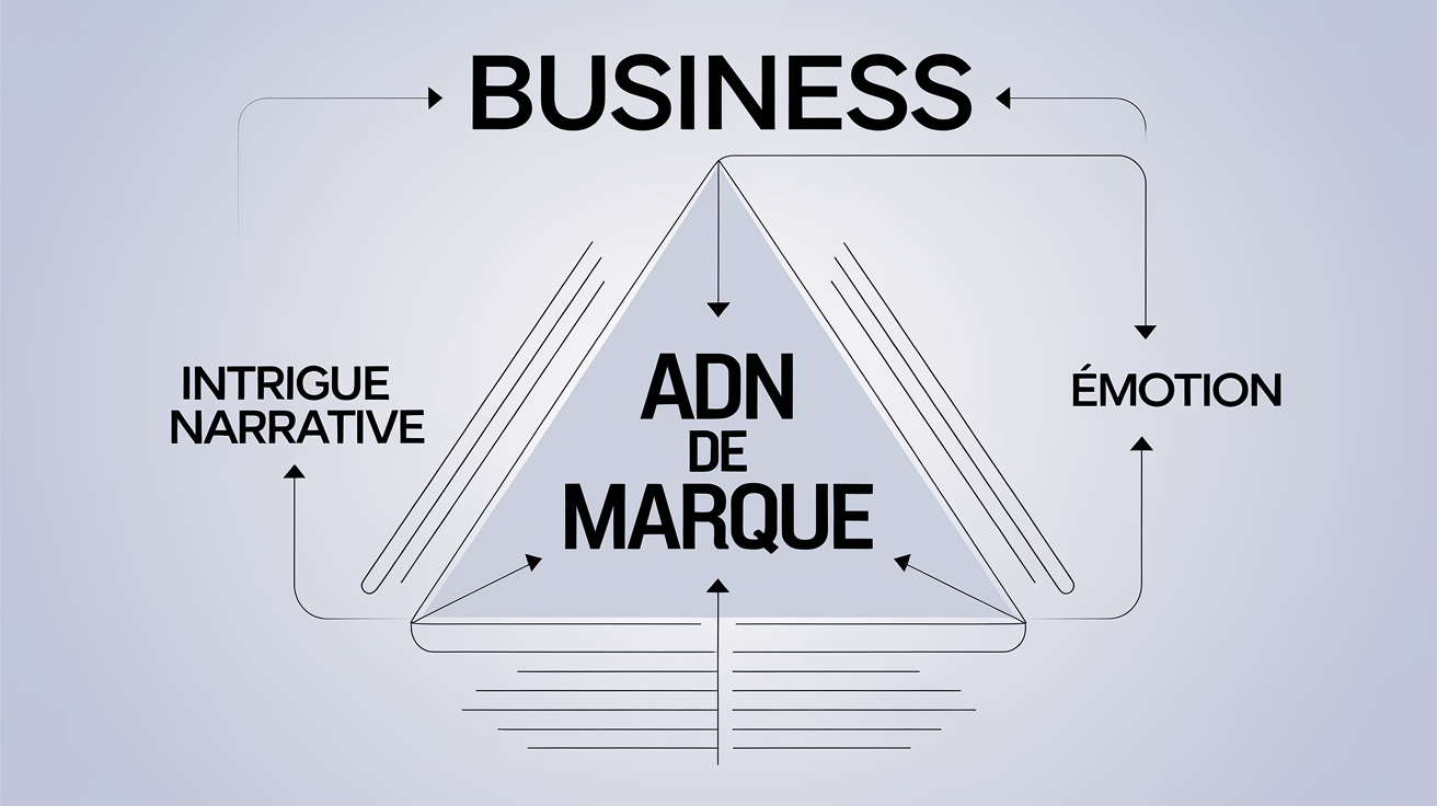 Schéma ADN, intrigue et émotion dans le storytelling marketing