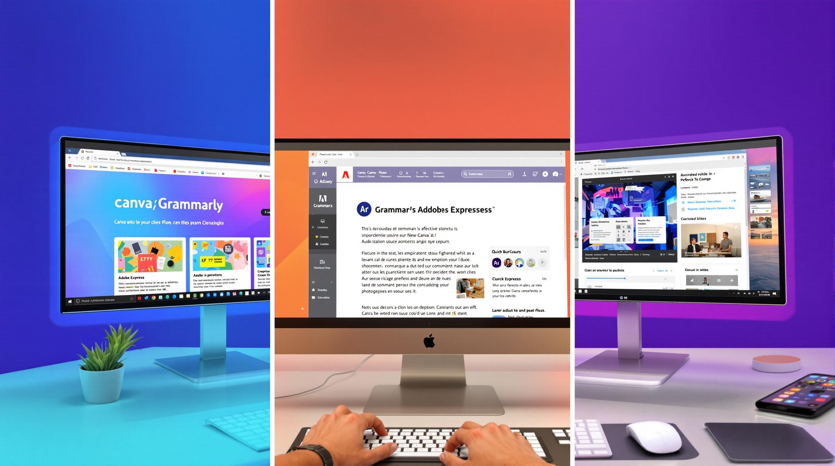 Canva, Grammarly et Adobe Express pour la création visuelle et la correction