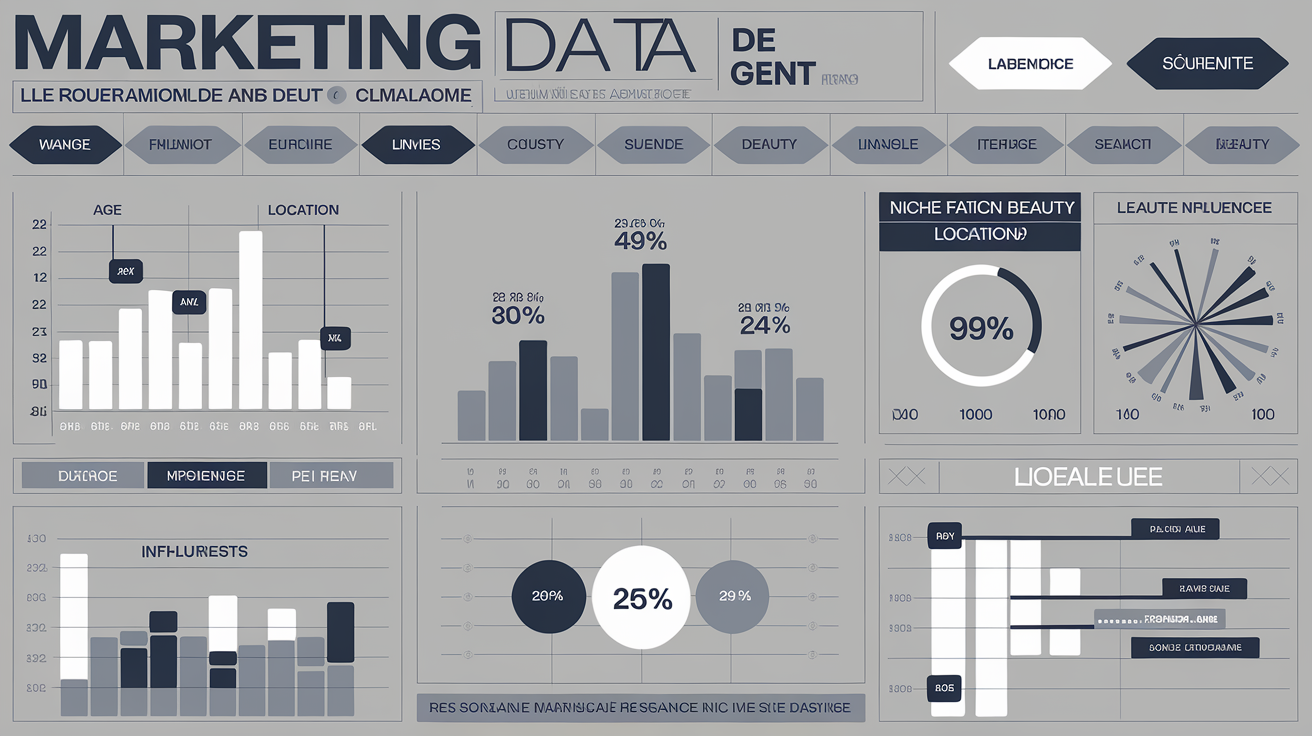Graphique data audience influenceur mode-beauté