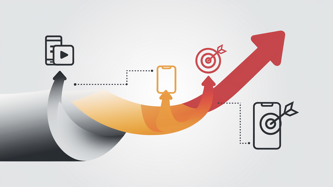 Illustration de la montée en température des leads via Google Discover