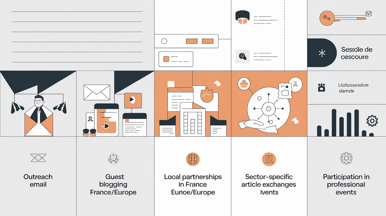 Infographie des stratégies de netlinking avancées pour le SEO en 2024