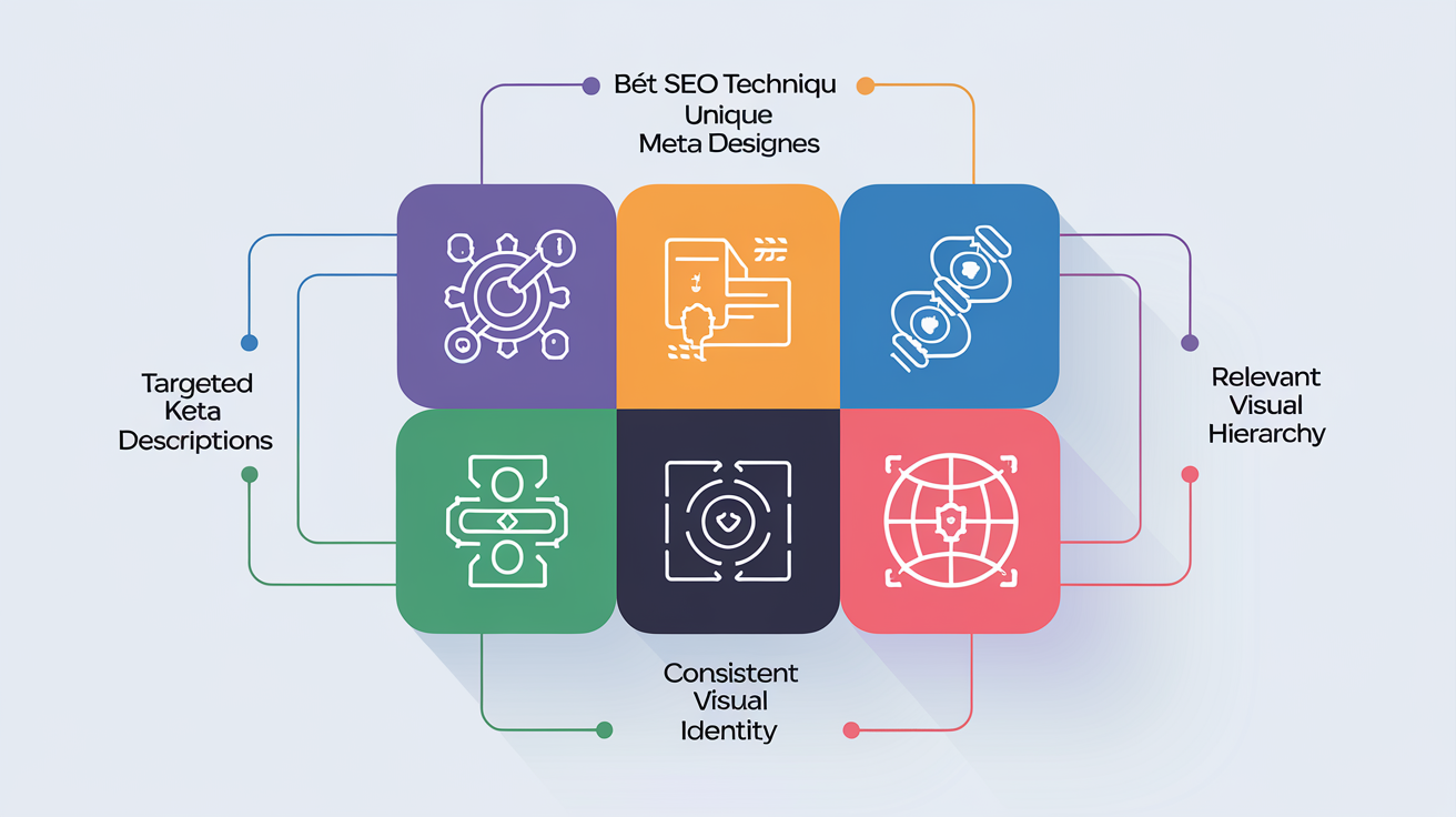 Infographie des meilleures pratiques SEO et design pour un livre blanc.