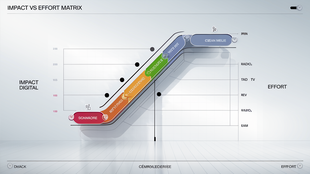 Matrice Impact Effort des canaux communication 360