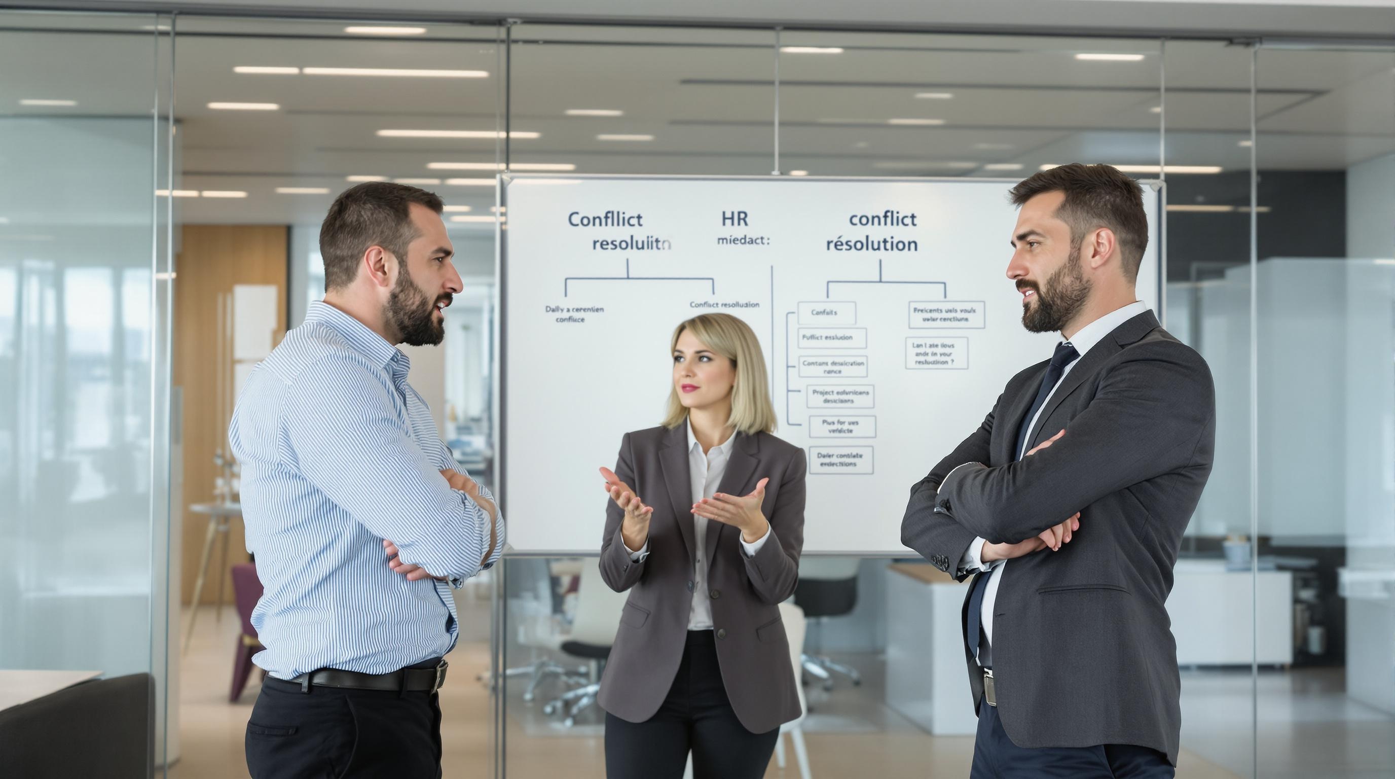 Médiation PME conflit salle de réunion