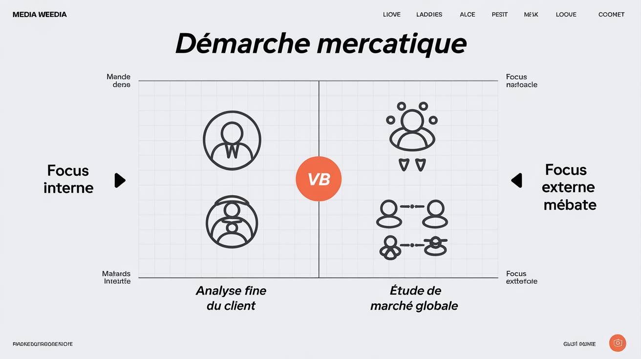 Comparaison entre démarche mercatique et marketing traditionnel