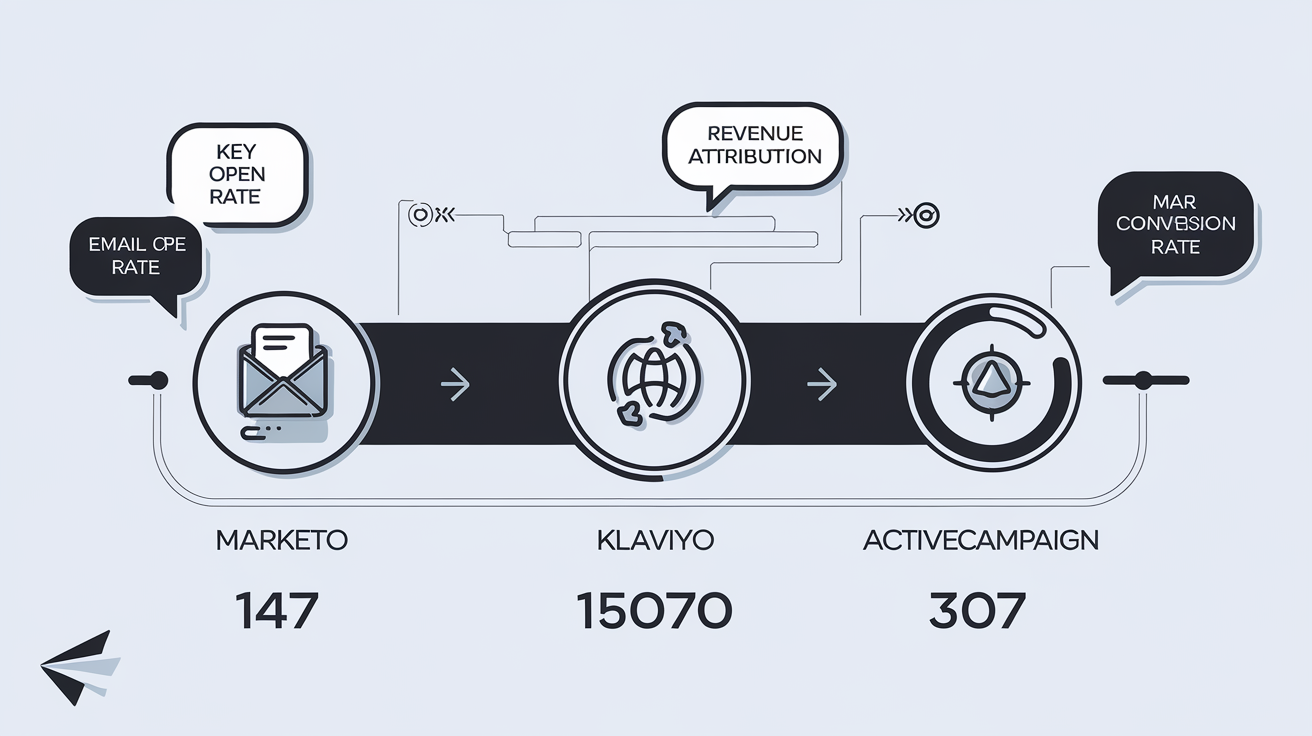 Schéma comparatif Marketing Automation KPIs business