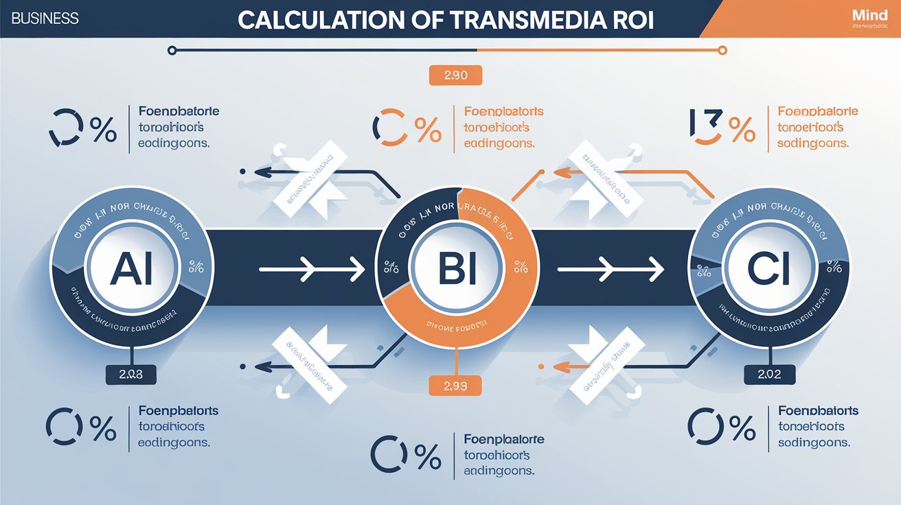 Schéma mental du calcul ROI storytelling transmédia