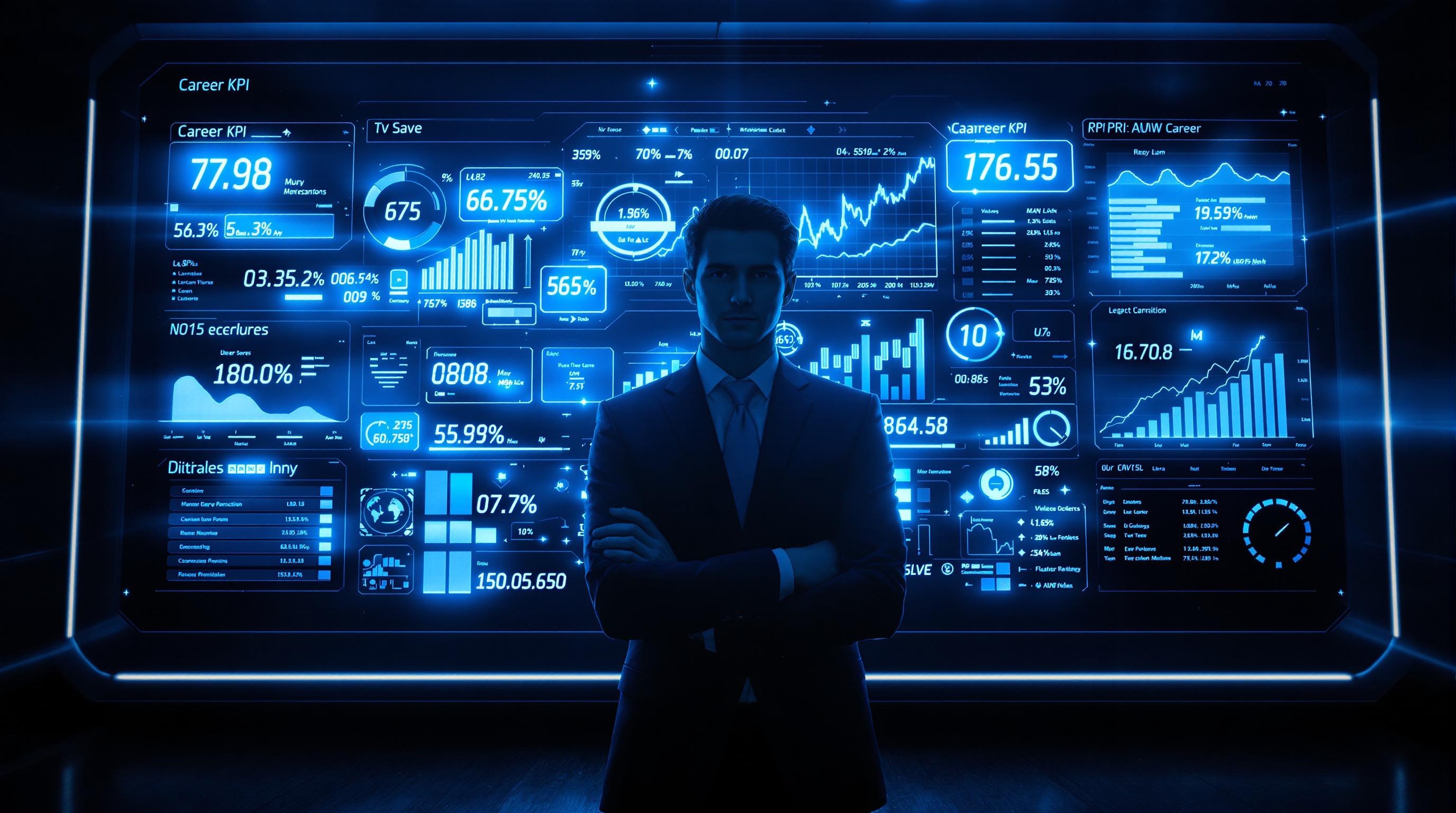 Dashboard KPI carrière vision ambition