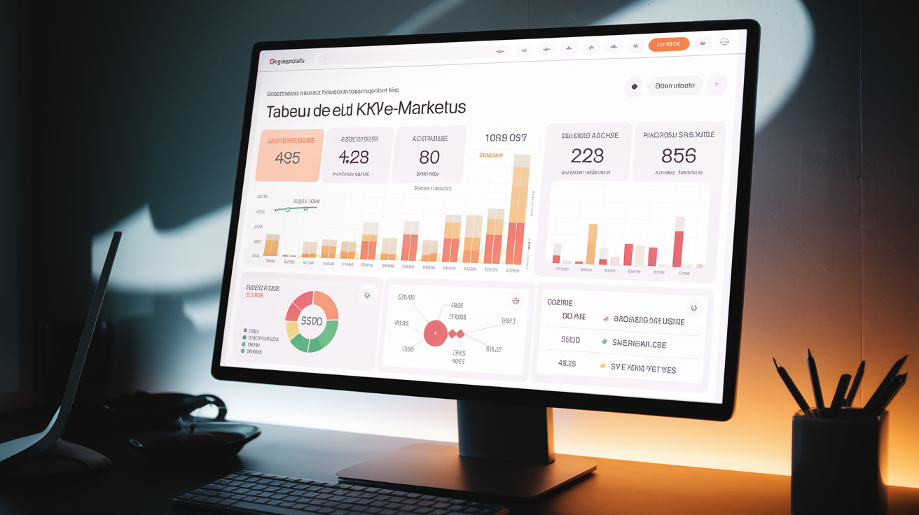Tableau de bord Google Analytics Data Studio KPI e-marketing