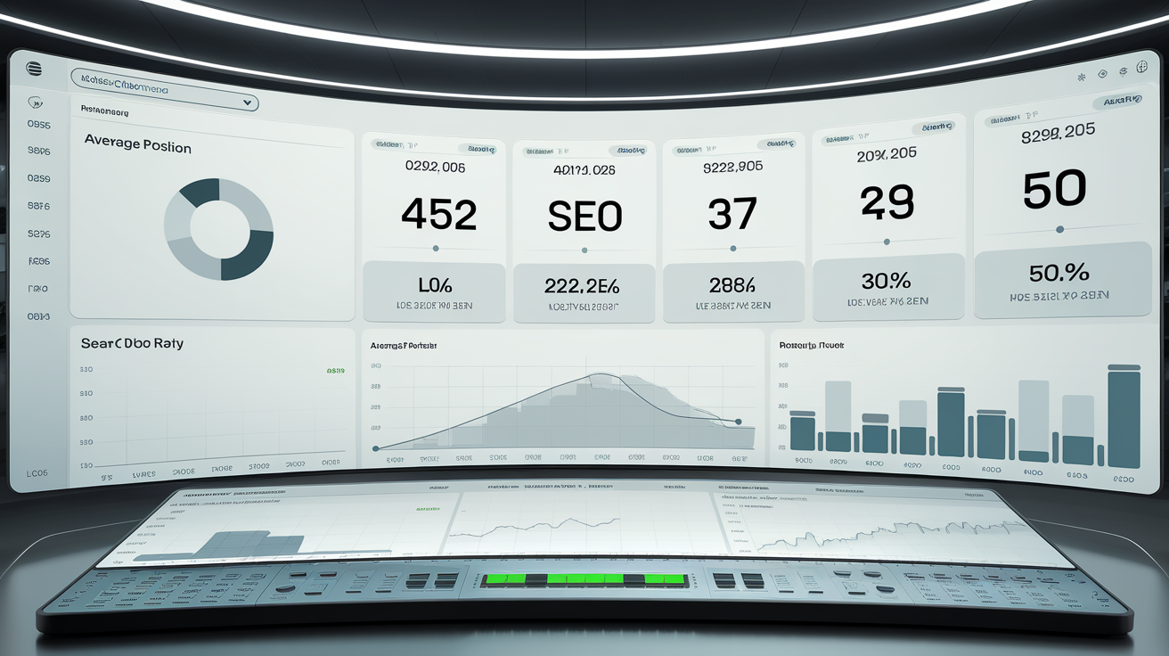 Tableau de bord SEO professionnel KPIs