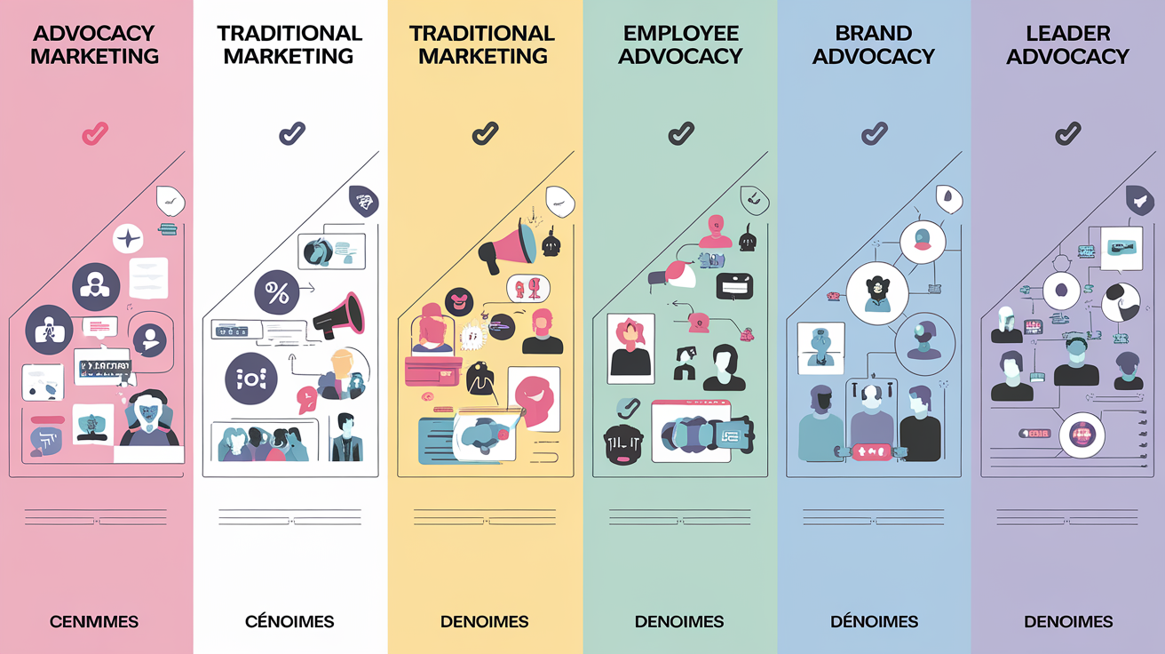 Comparaison entre advocacy marketing et marketing traditionnel