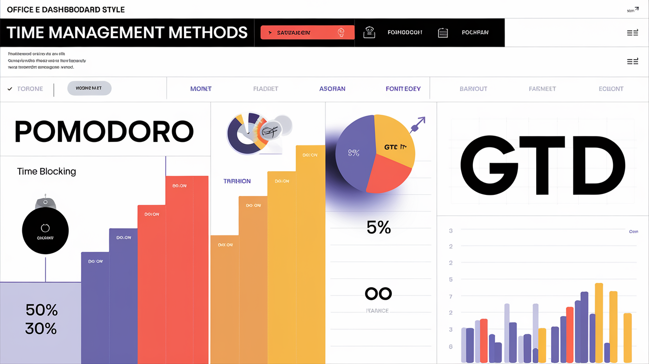 tableau comparatif méthodes gestion temps Pomodoro Time Blocking GTD