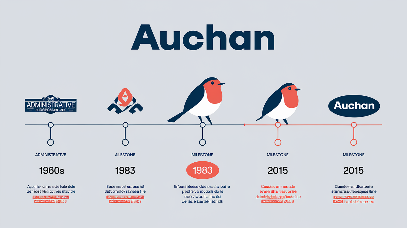 Chronologie de l'évolution du logo Auchan